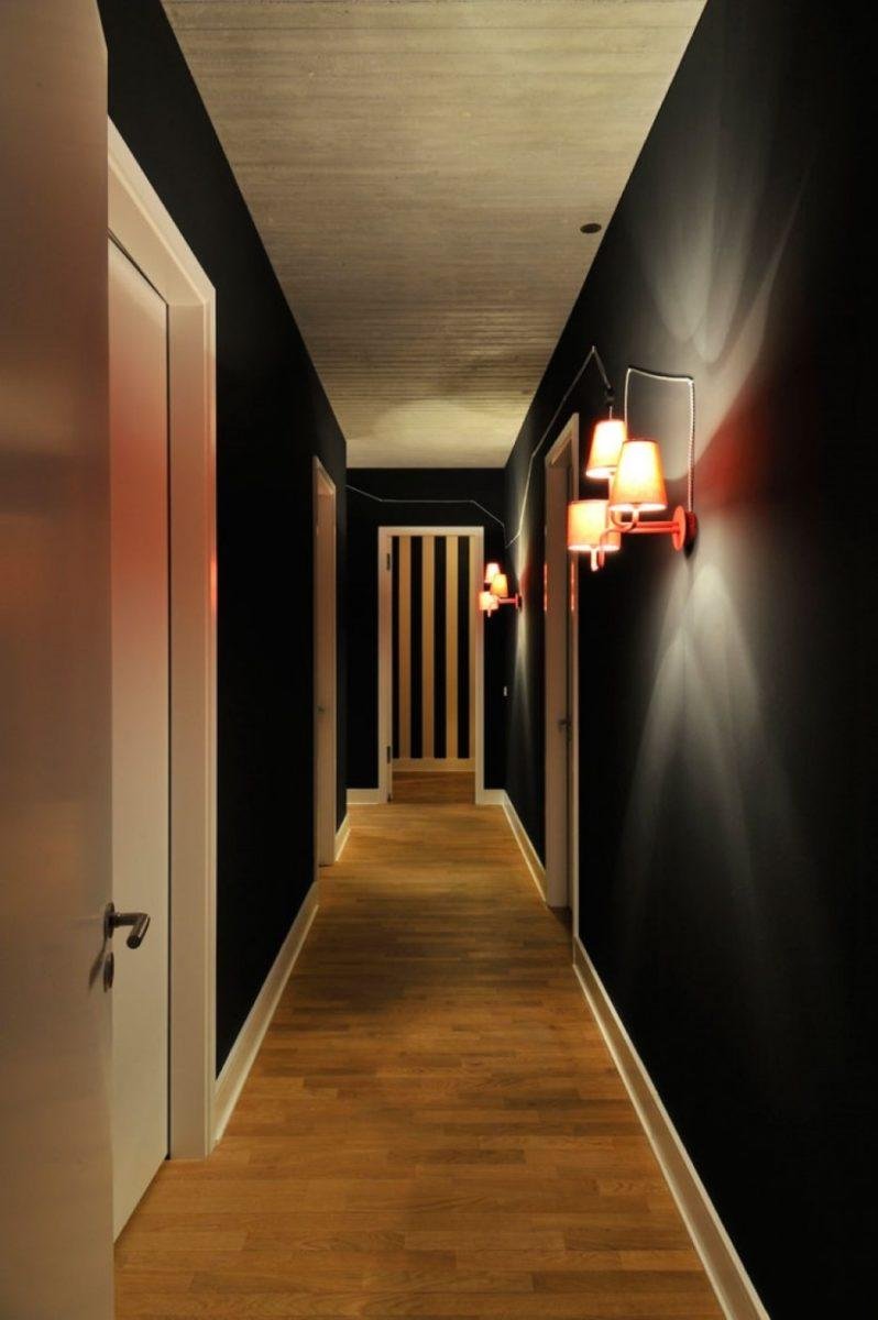 Дизайн длинного коридора в квартире
