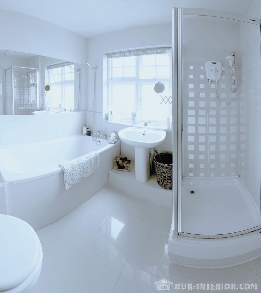 Белоснежная ванная комната
