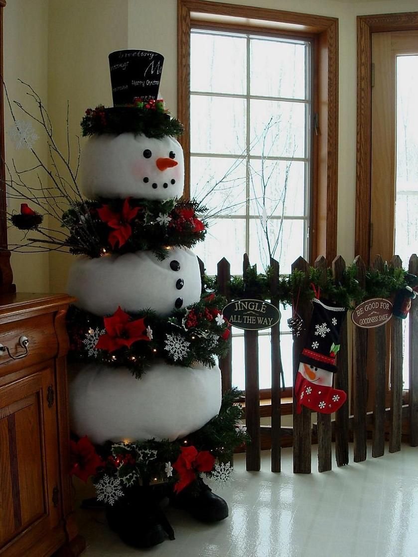 Новогодний декор Снеговик