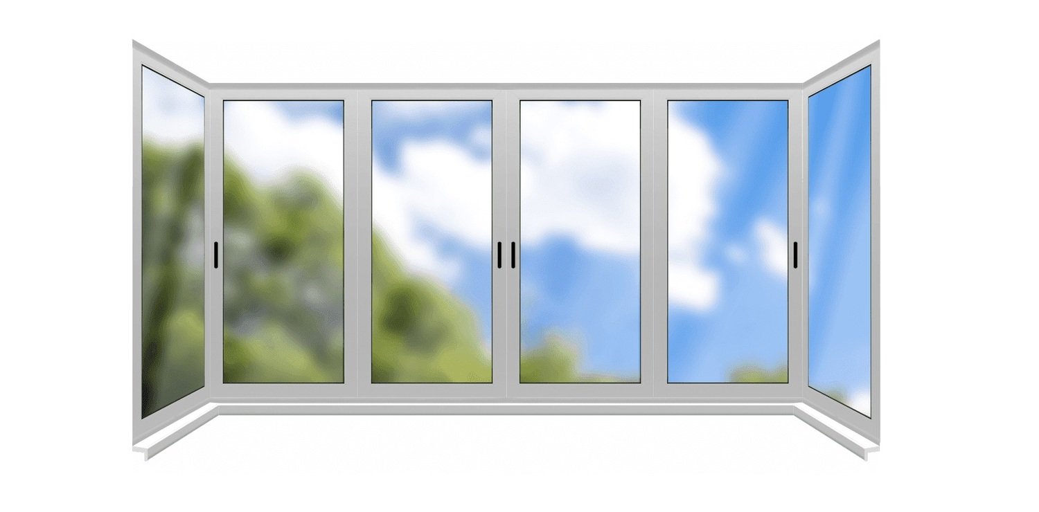 Купить окна цены спб. П образный балкон. Пластиковое окно без фона. Г образный балкон. Остекление.