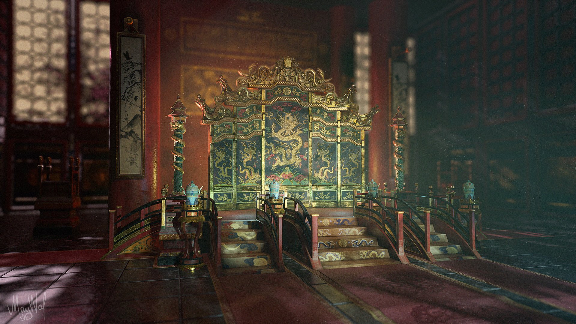 Temple room. Тронный зал императора Японии арт. Императорский дворец трон Китай. Дворец императора императора Китай.