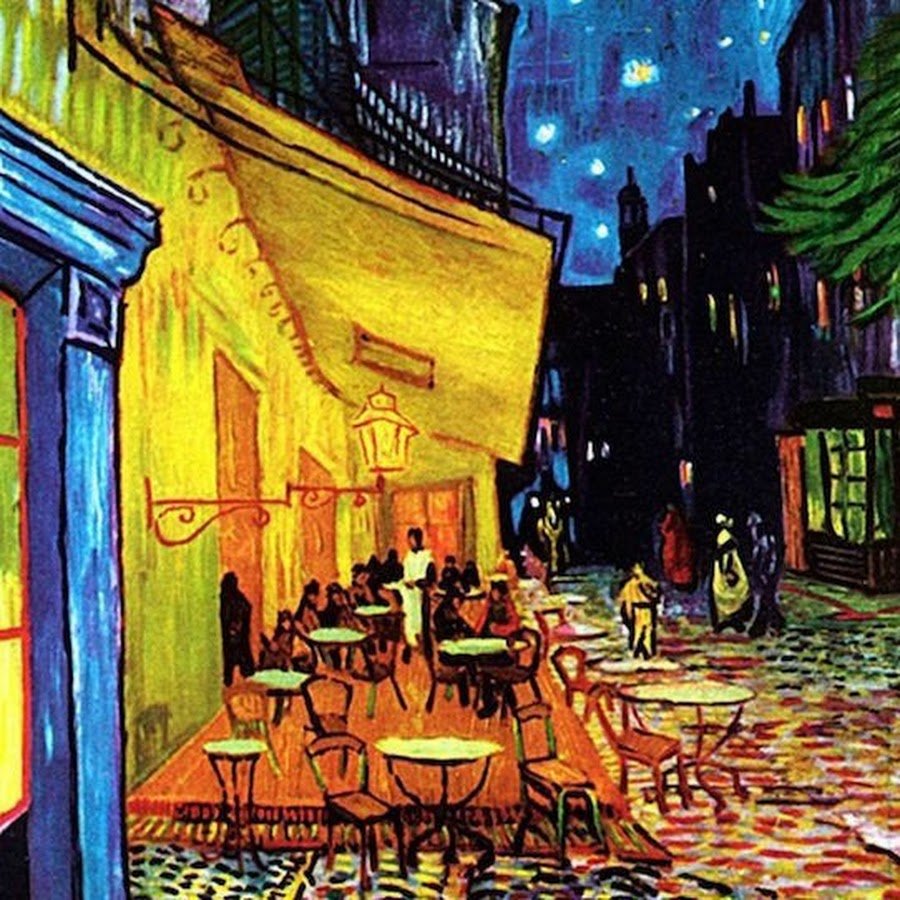 Ван Гог кафе в Арле 1888