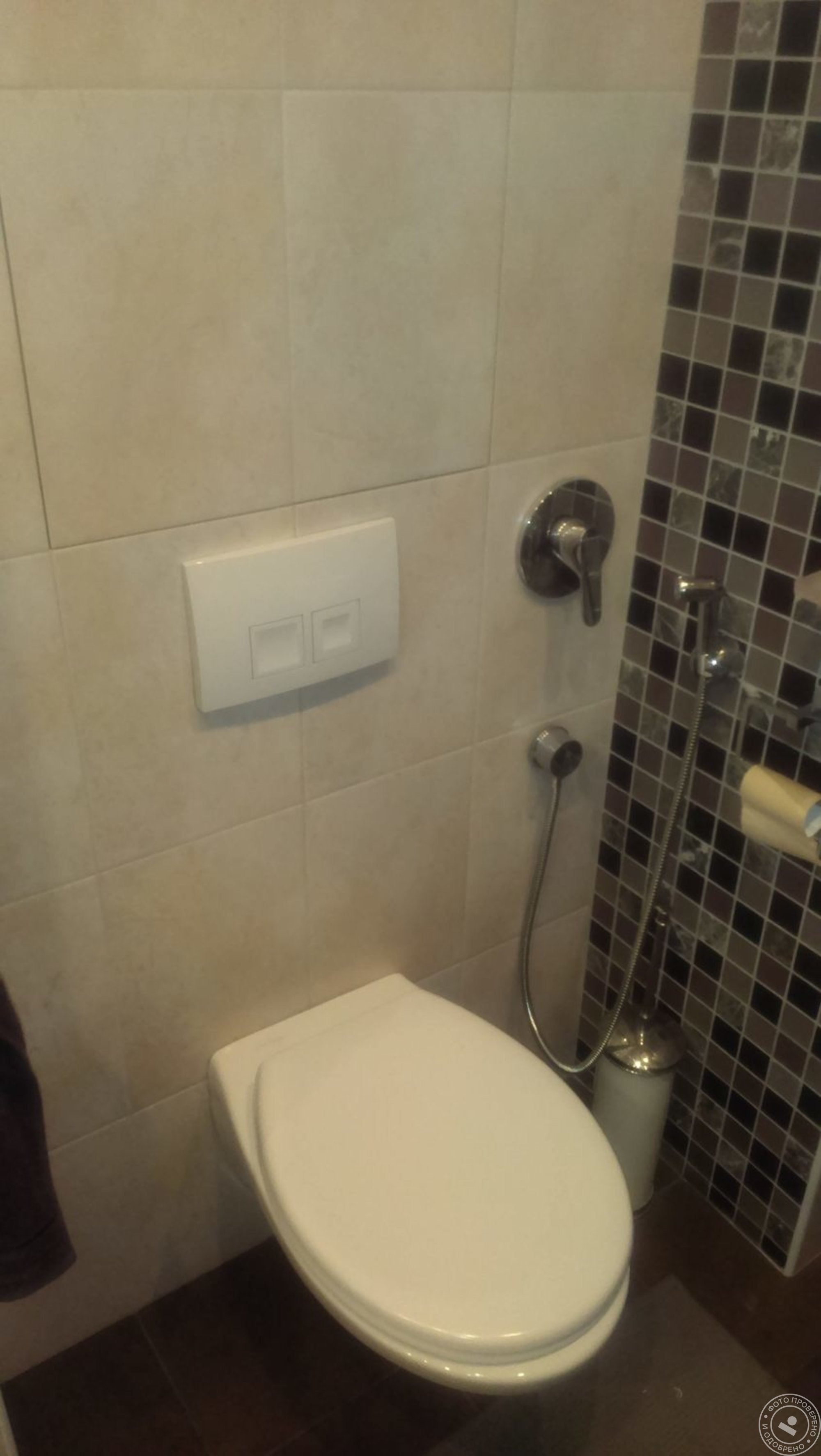 Гигиенический душ в маленьком туалете