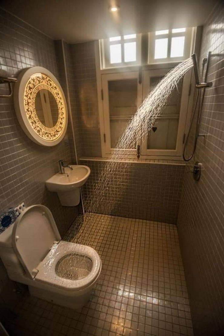 Туалет с душем в квартире