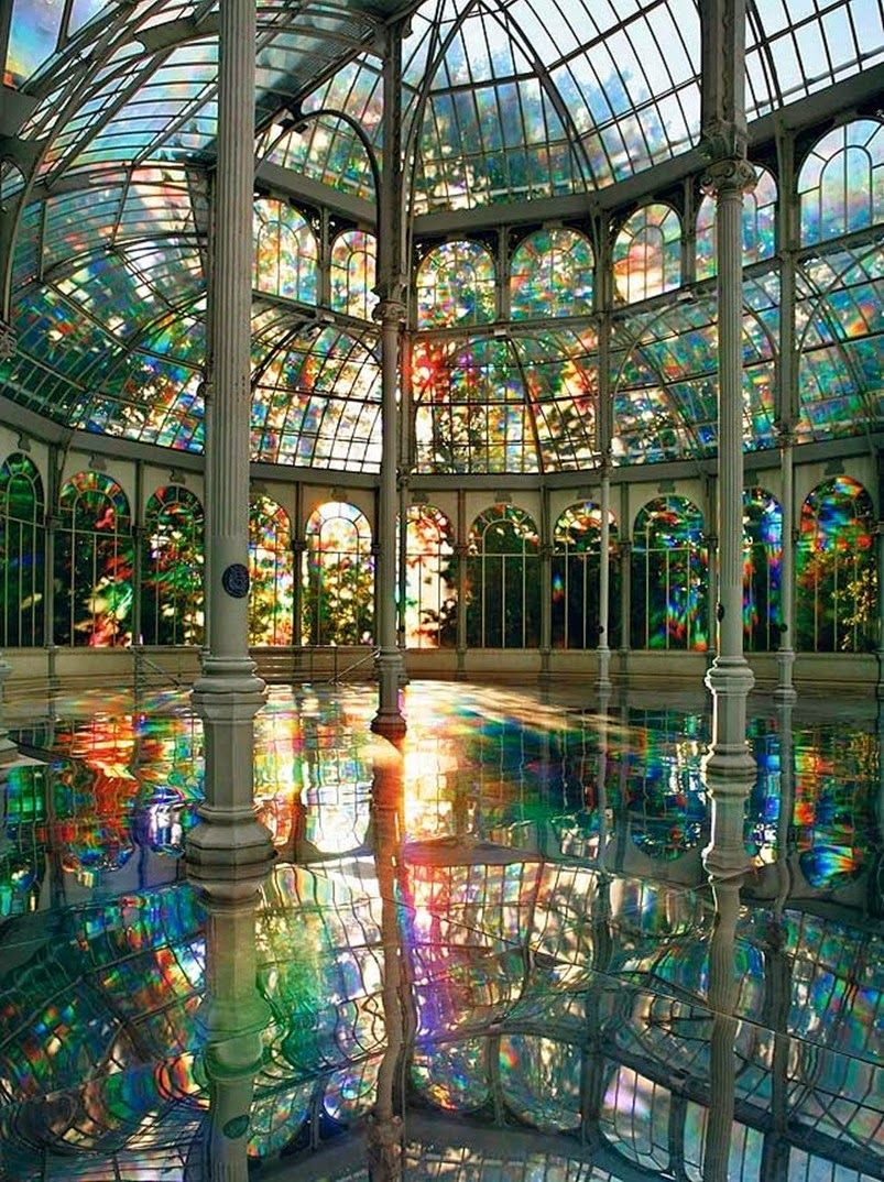 Palacio de Cristal Хрустальный дворец Мадрид Испания