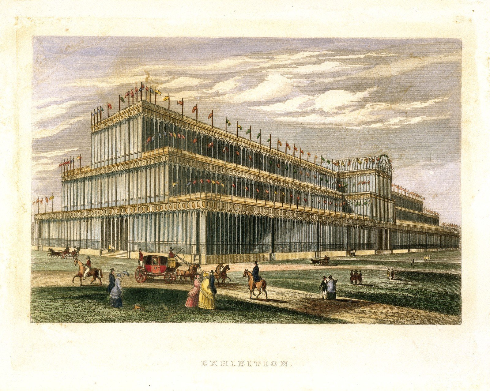 Здание построенное в 18 веке. Хрустальный дворец в Лондоне 1851. Кристалл Палас Лондон 1851 г.
