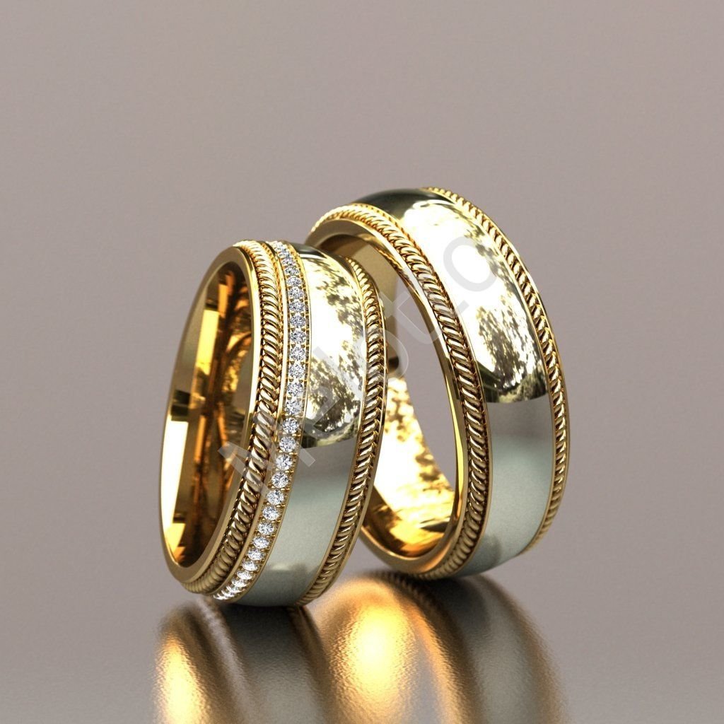 Оригинальное обручальное кольцо для девушки