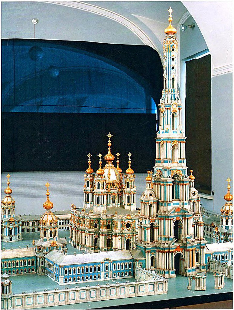 Проект колокольни Смольного монастыря в Санкт-Петербурге