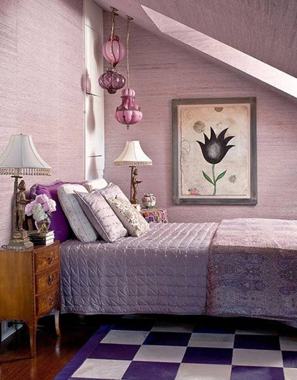 Спальня в лавандовом стиле