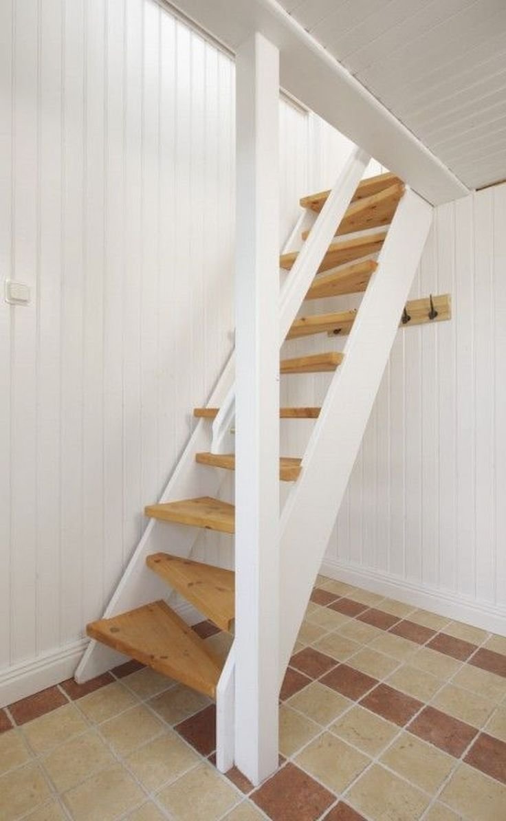 Лестница гусиный шаг в стиле лофт