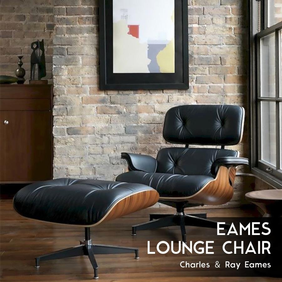 Кресло Eames Lounge and Ottoman