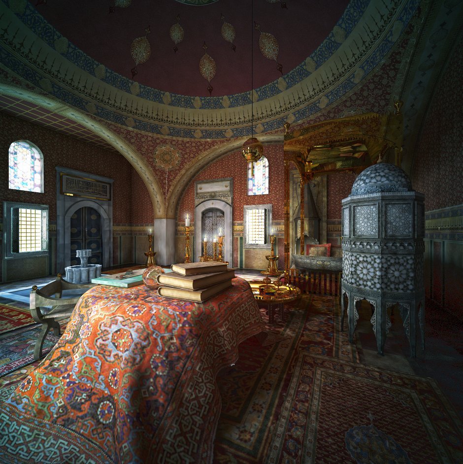 Интерьер дворец турецкого Султана