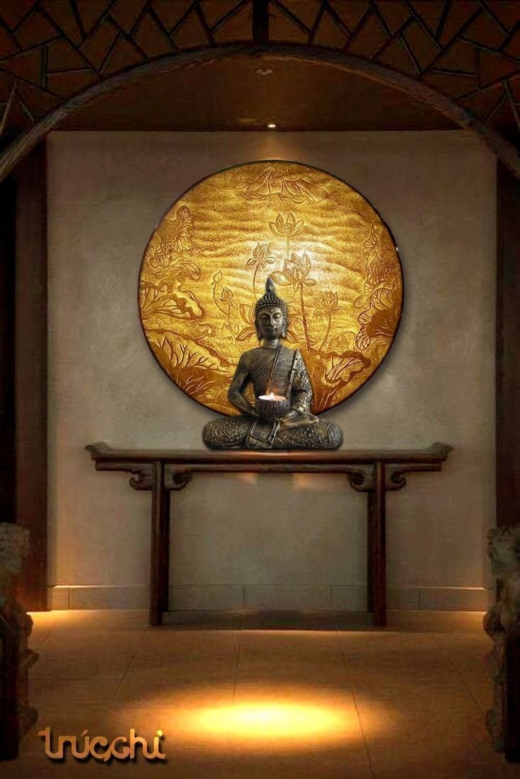 Модульная картина храм Будды