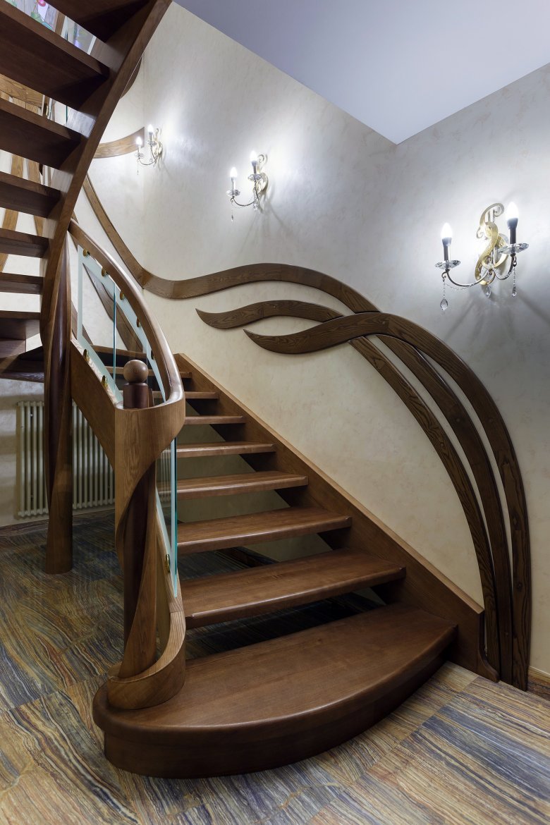 Деревянные лестницы дизайнерские