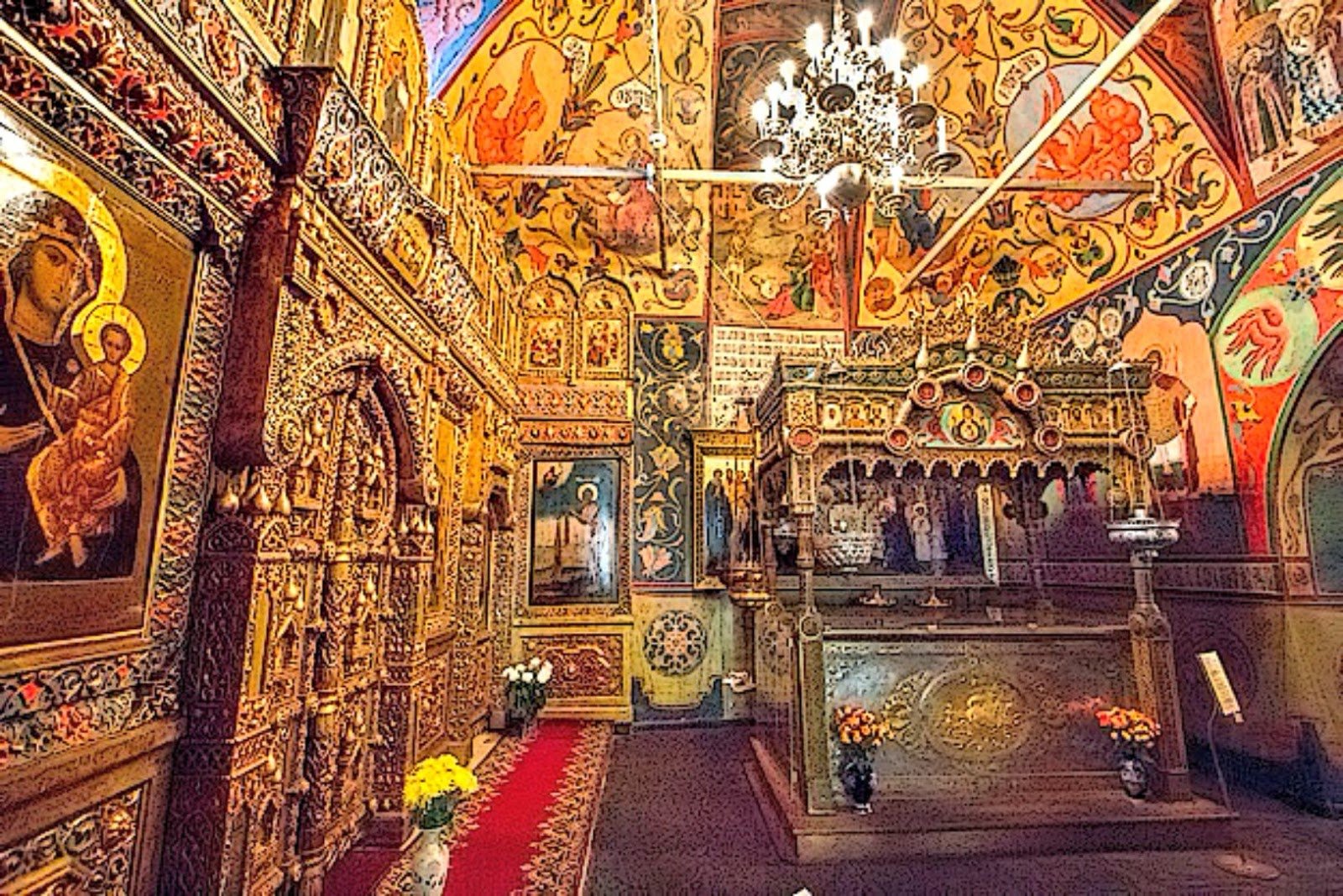Храм Василия Блаженного Москва изнутри