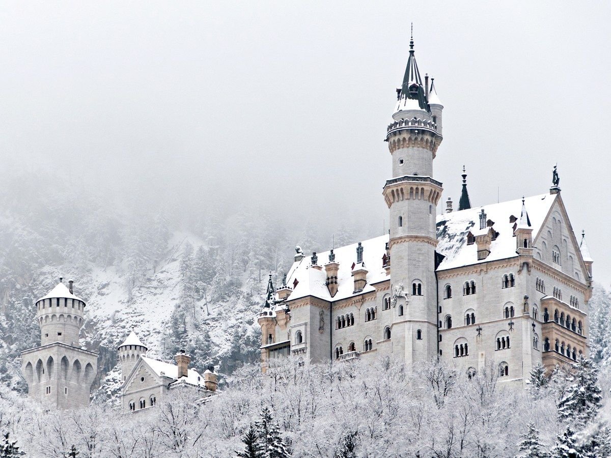 Замки германии зимой