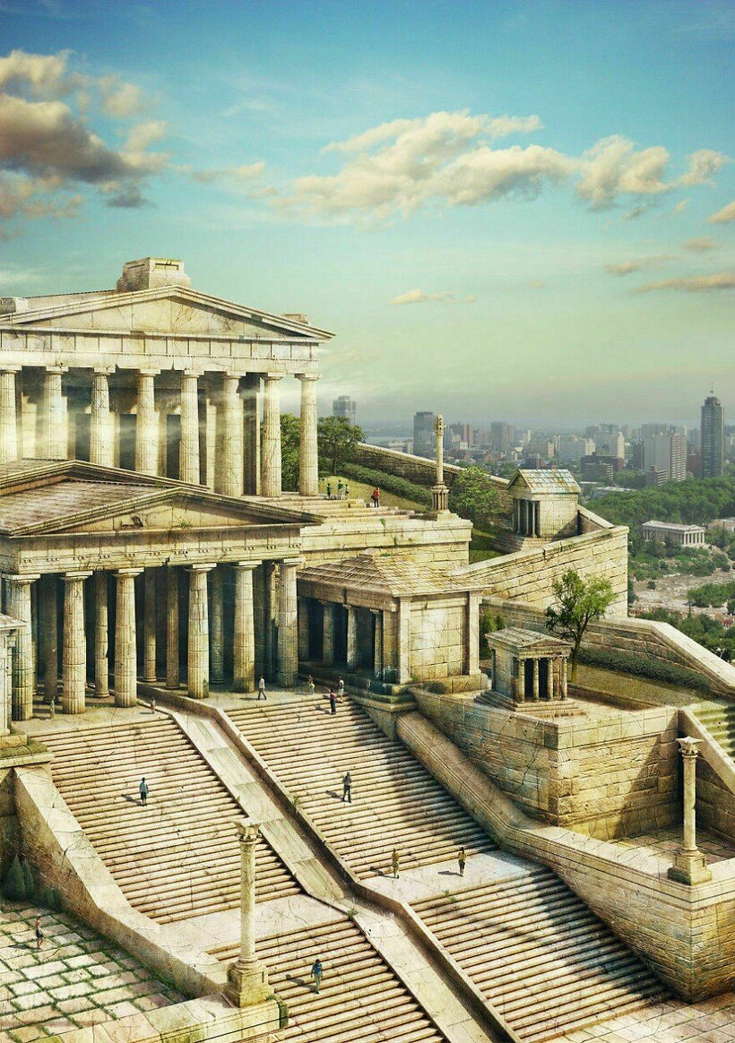 Древняя Греция храм Парфенон