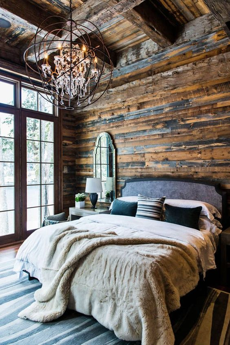 Rustic Wood Decor спальня