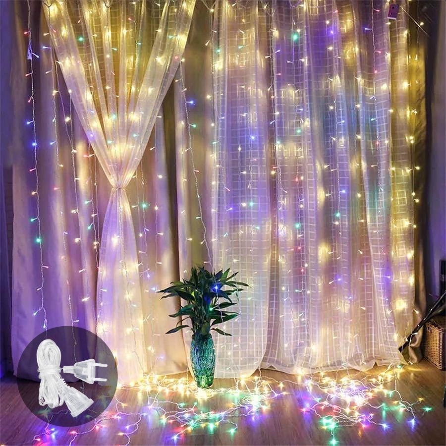 Curtain Lights ламповая гирлянда занавес 1,5 на 2 м