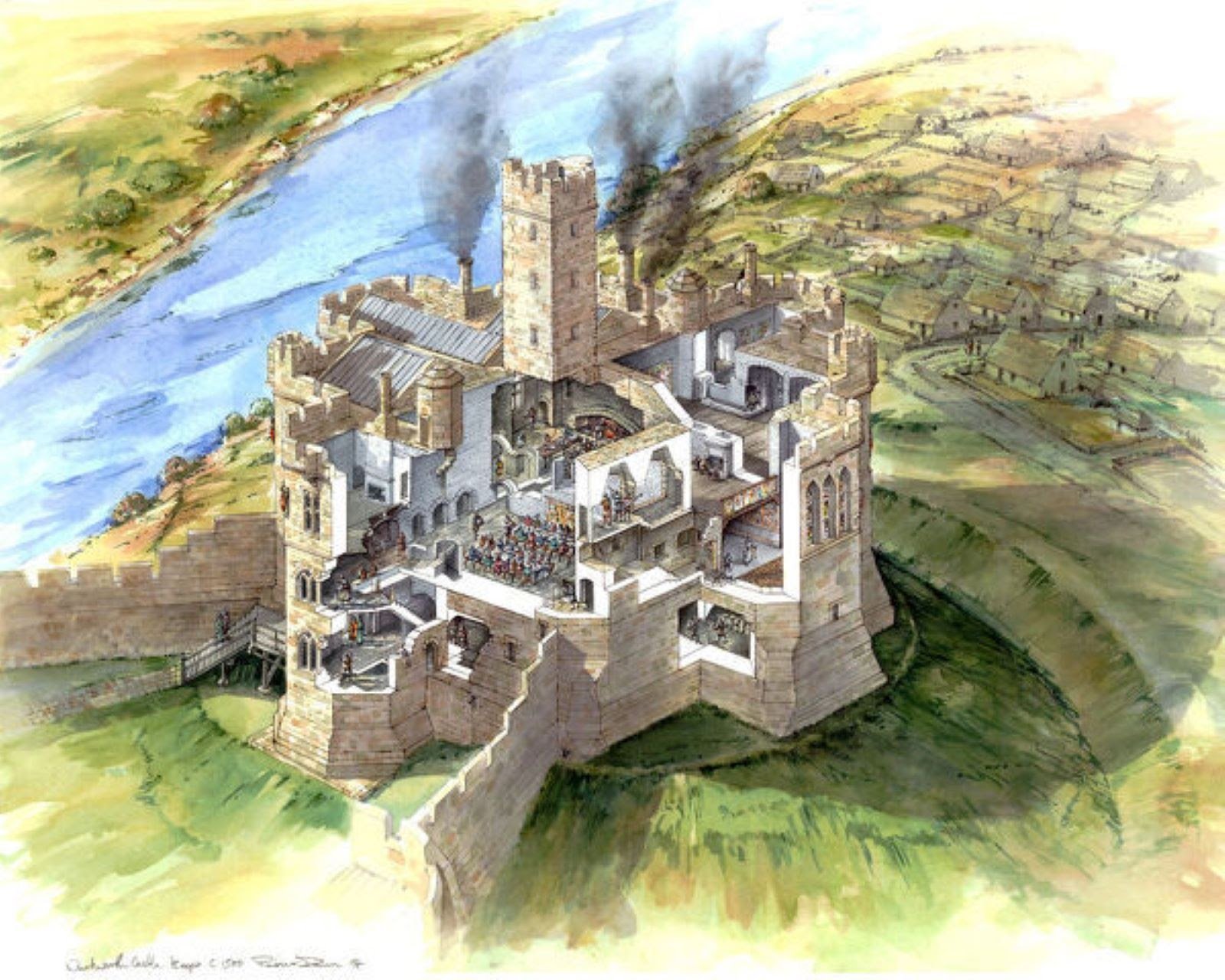 Замок Уоркуэрт план