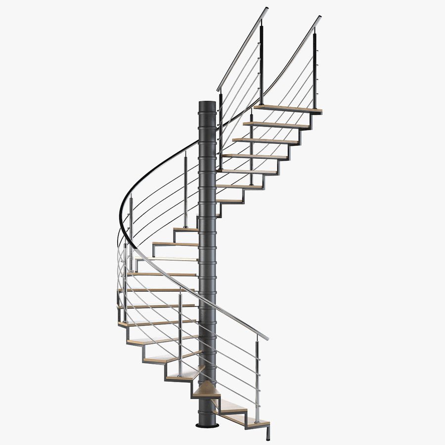 Винтовая лестница 3д модель