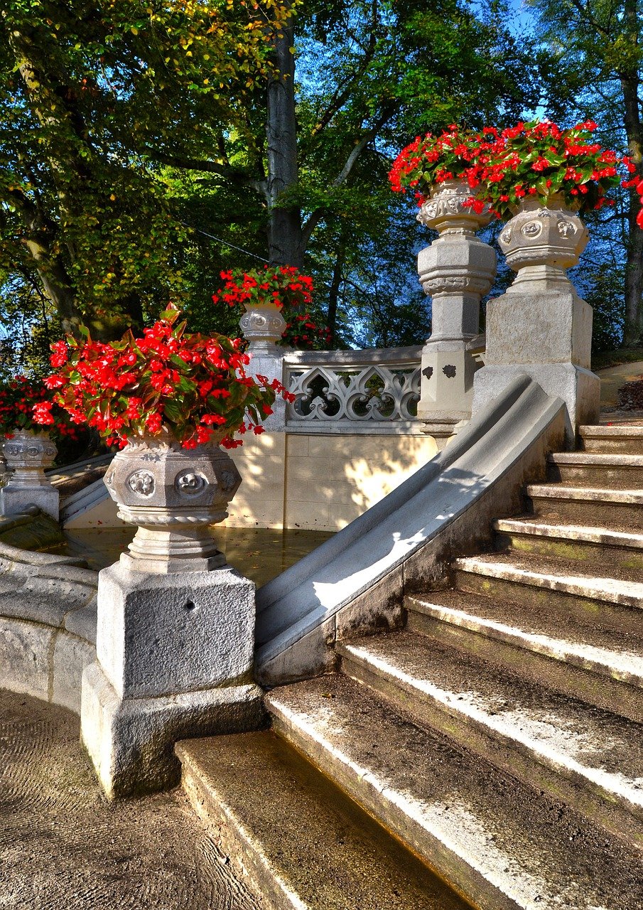 Каменная лестница в Екатерининском парке