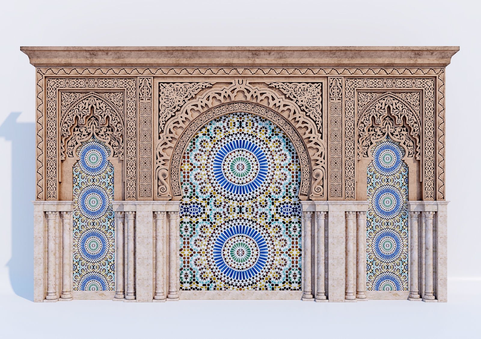 Исламик орнамент колонны