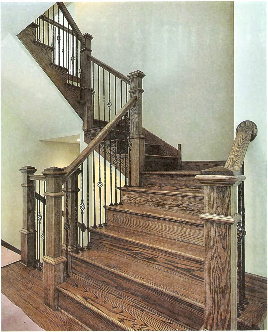 Деревянные ограждения для лестниц