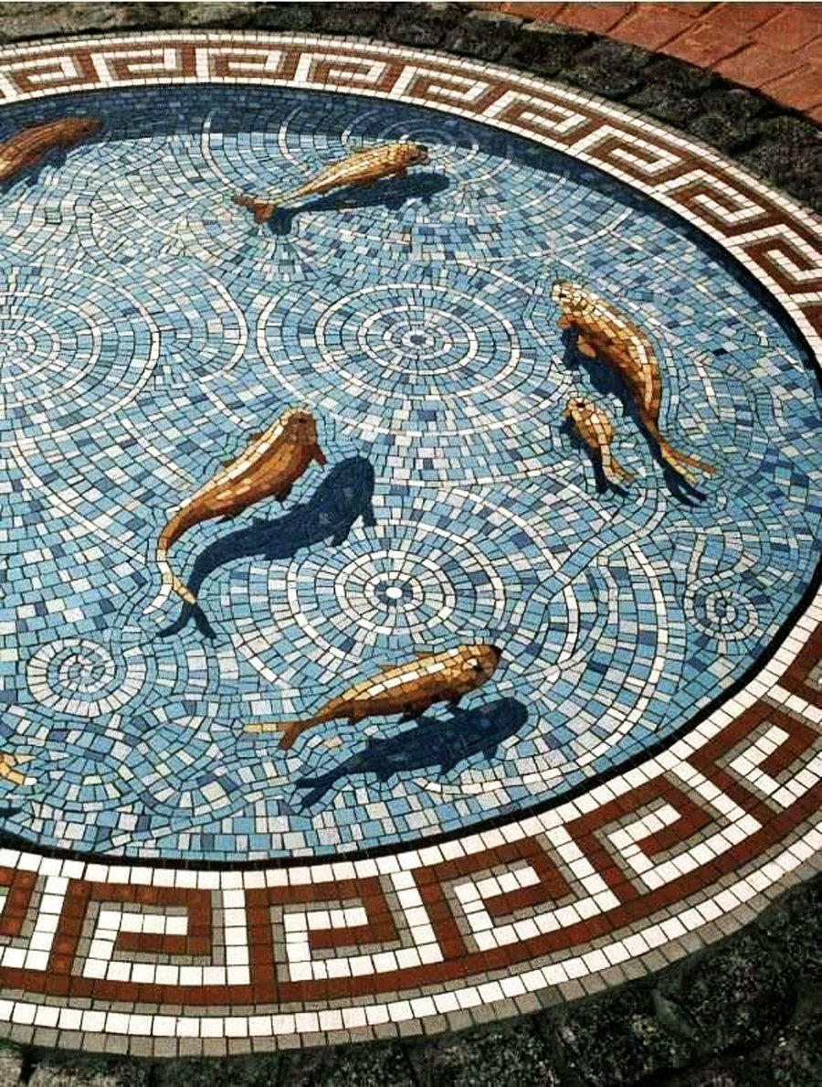 Древняя Римская мозаика из смальты