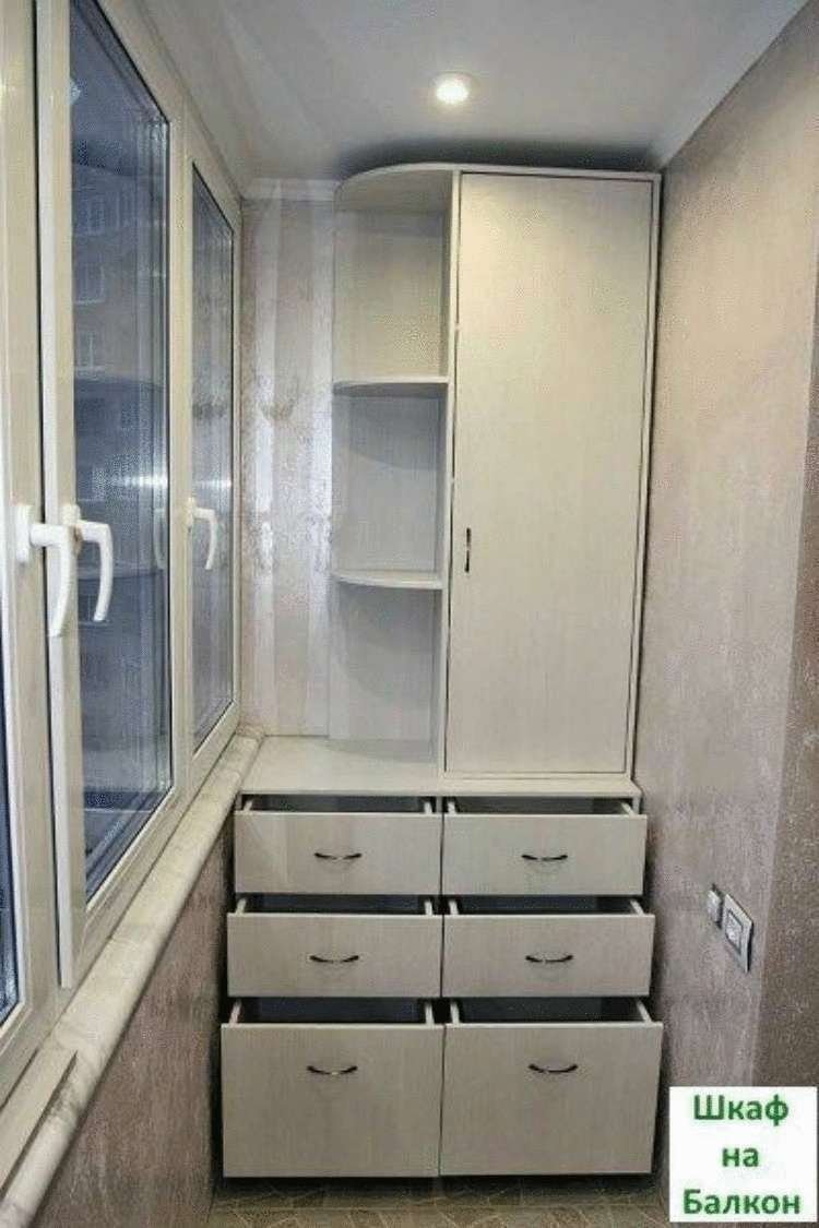шкаф для балкона столплит