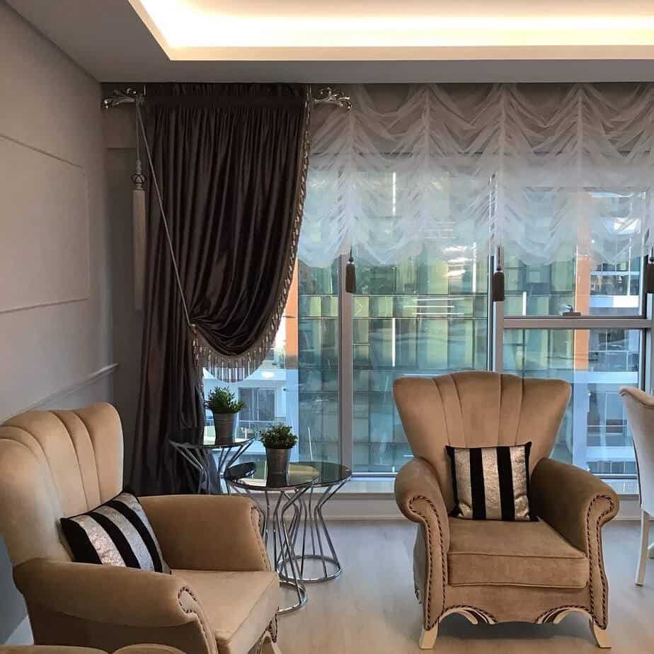 шторы в гостиную 2022 современном стиле