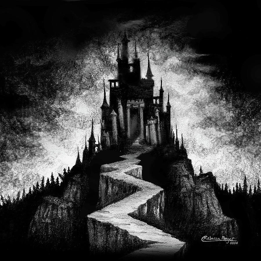 Замок Дракулы черный