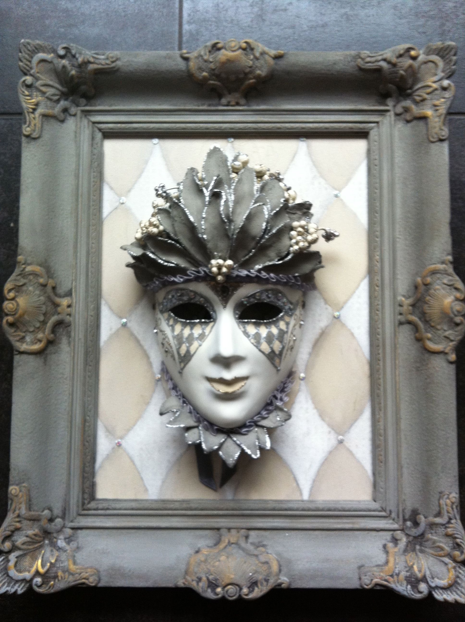 Венецианская маска в рамке