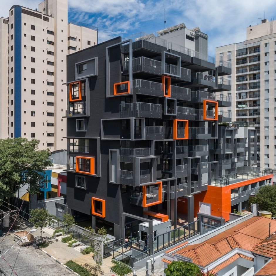 Современные фасады жилых зданий