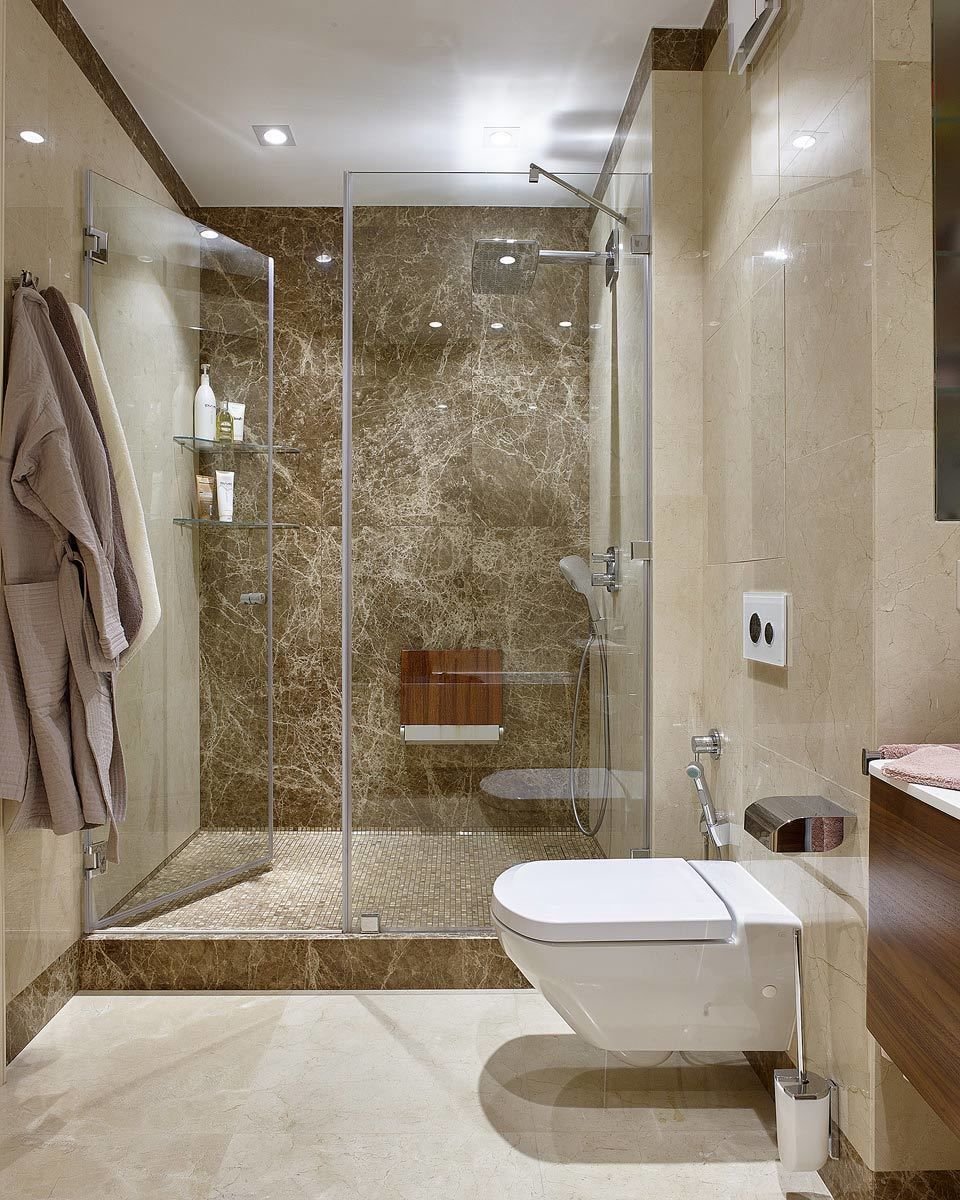 ванная с душем совмещенная фото