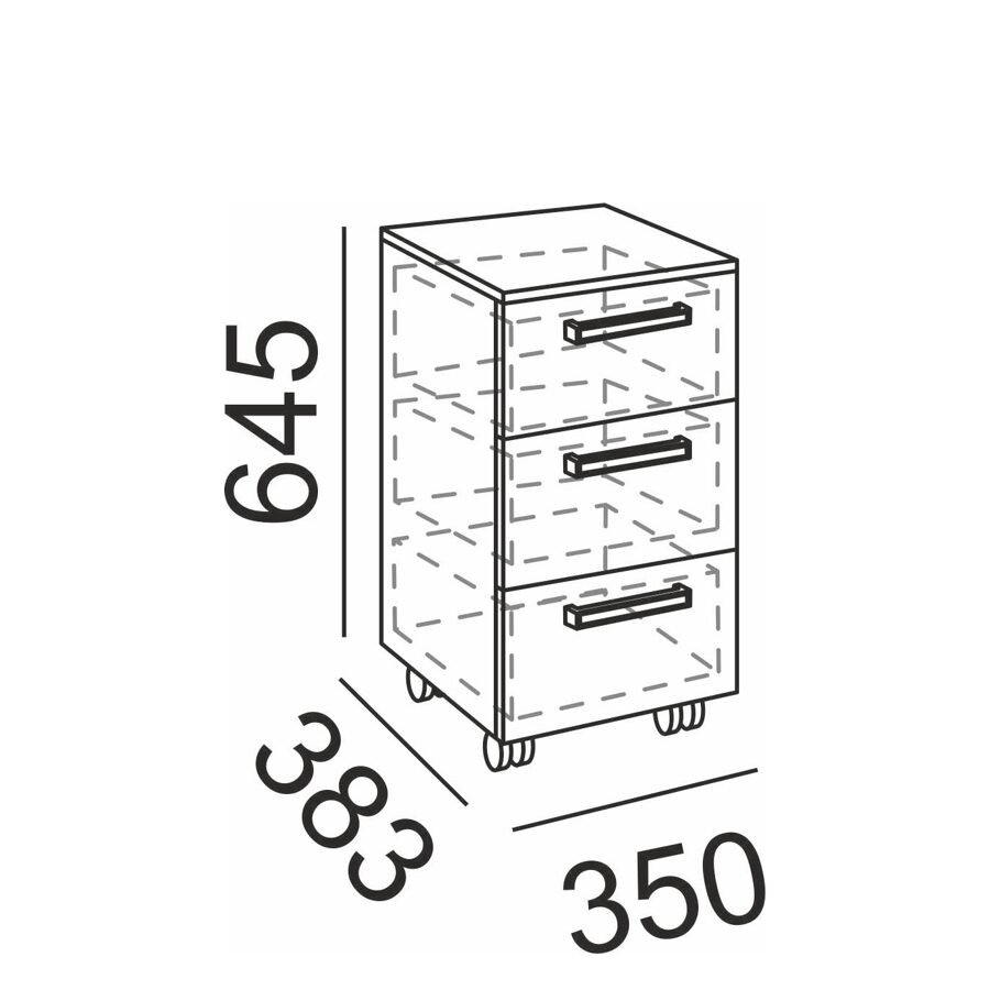 Тв3яс4-16082 тумба серый