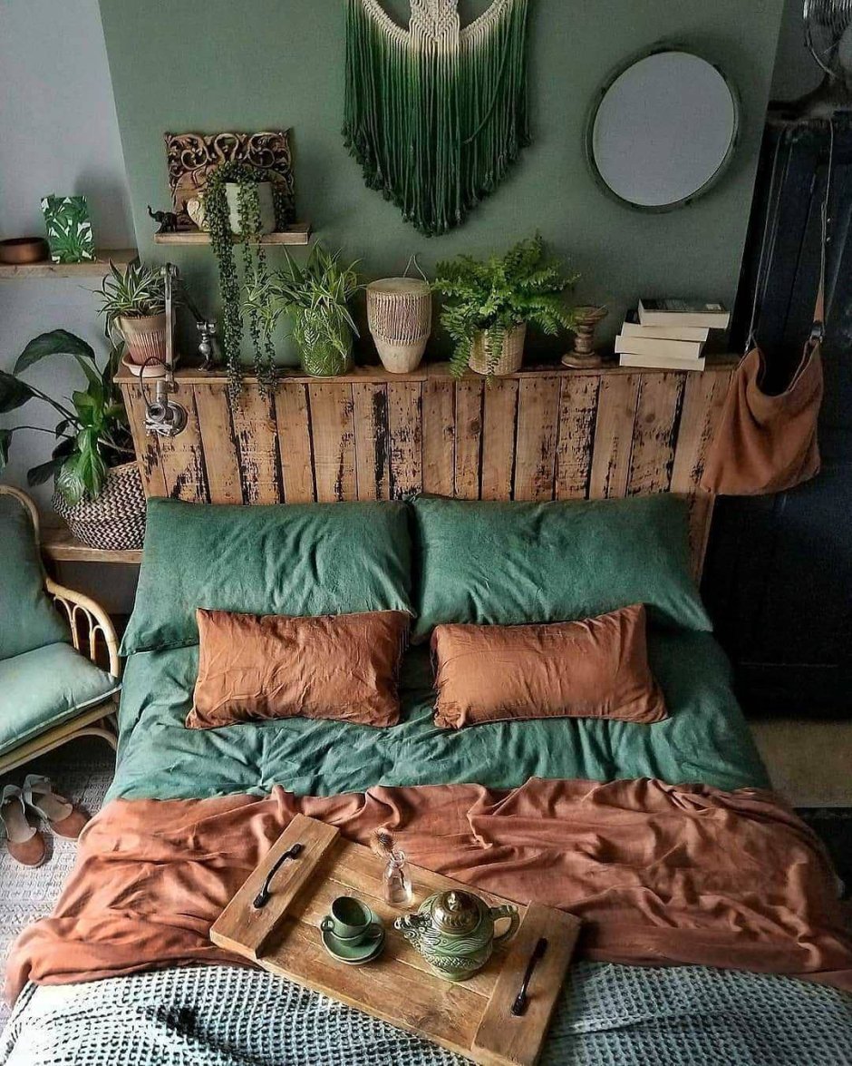 Спальня в стиле бохо в квартире