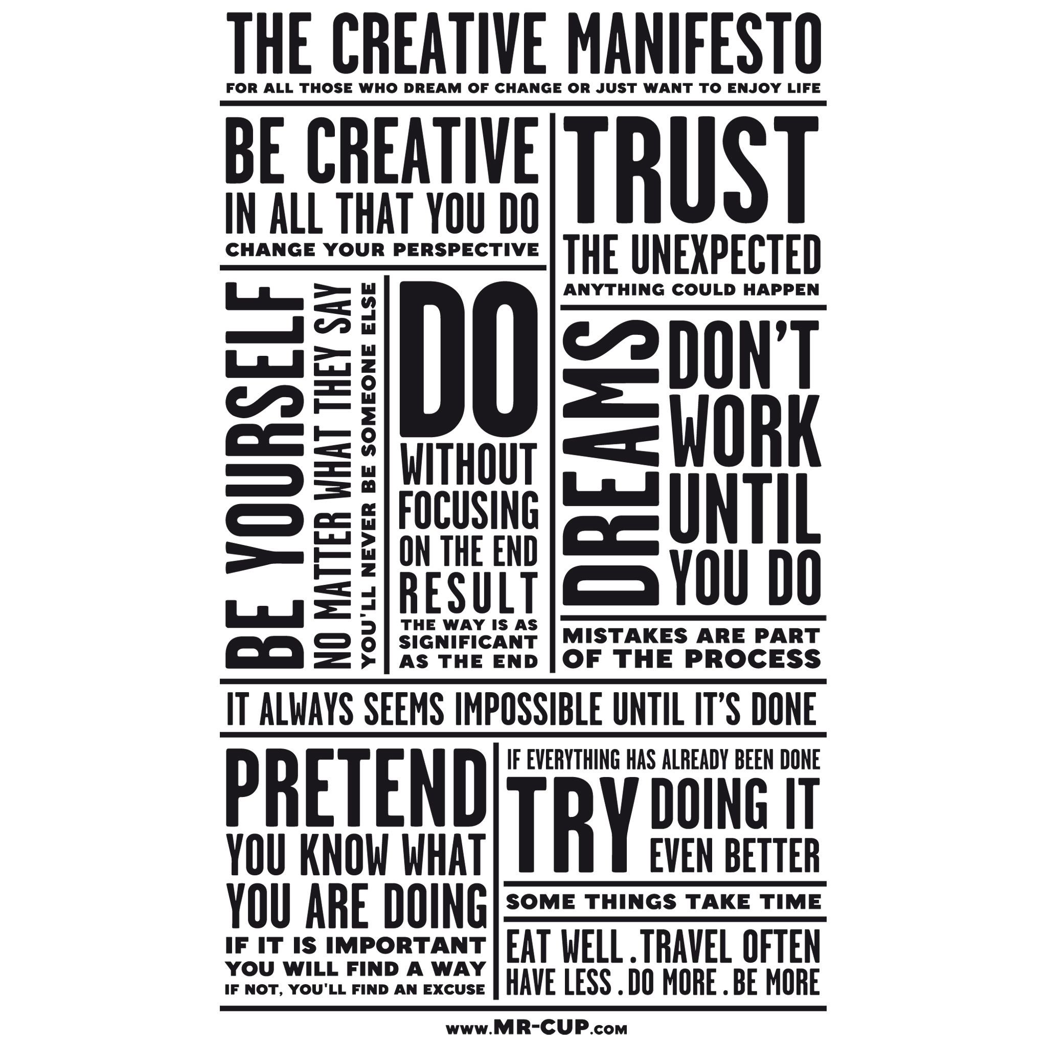 Как оформить Манифест креативно