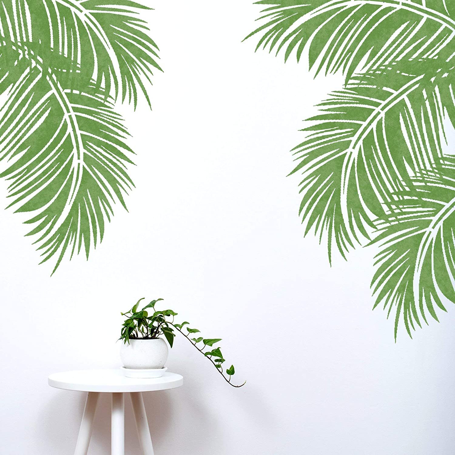 Декор стен пальмовые листья