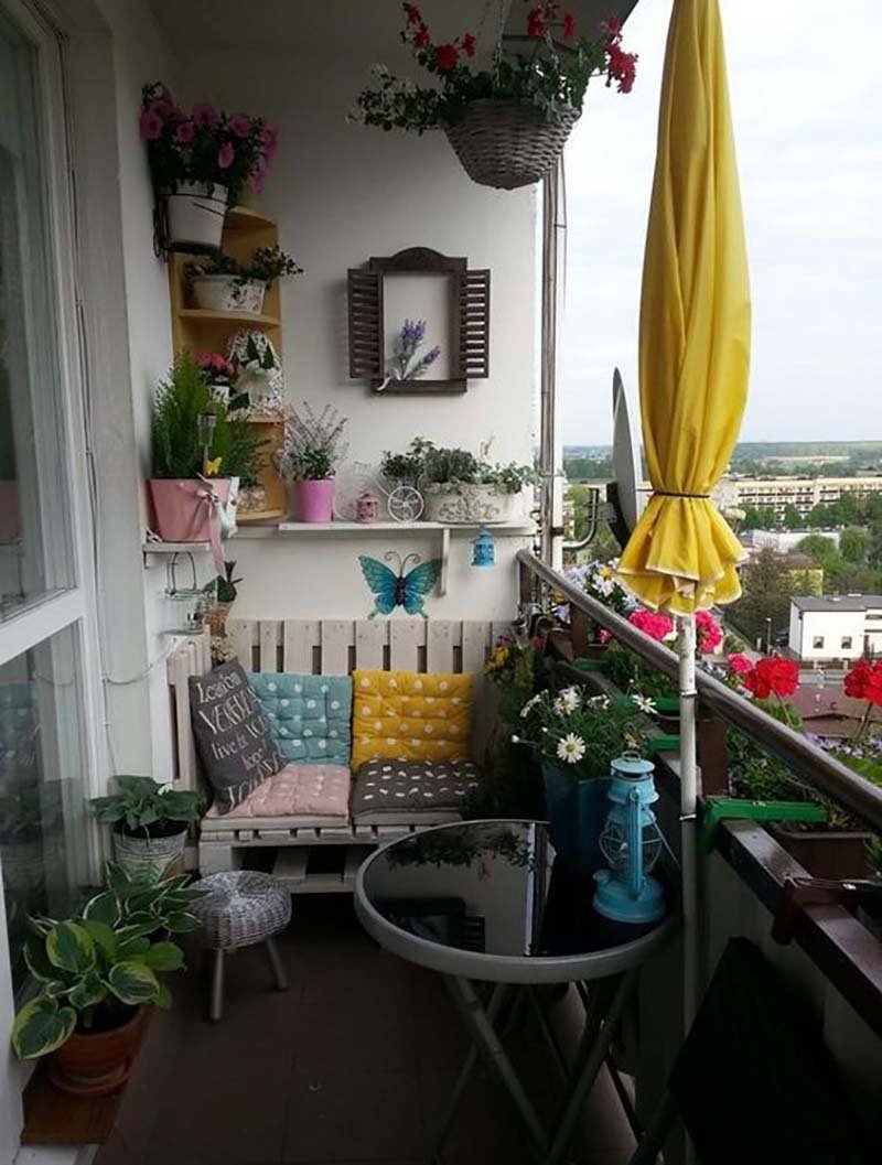 Растения на балконе дизайн
