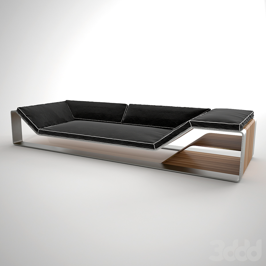 Металлический диван в стиле лофт