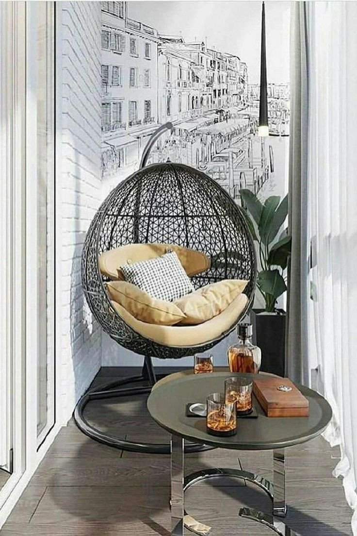Swivel Cocoon Chair 3d