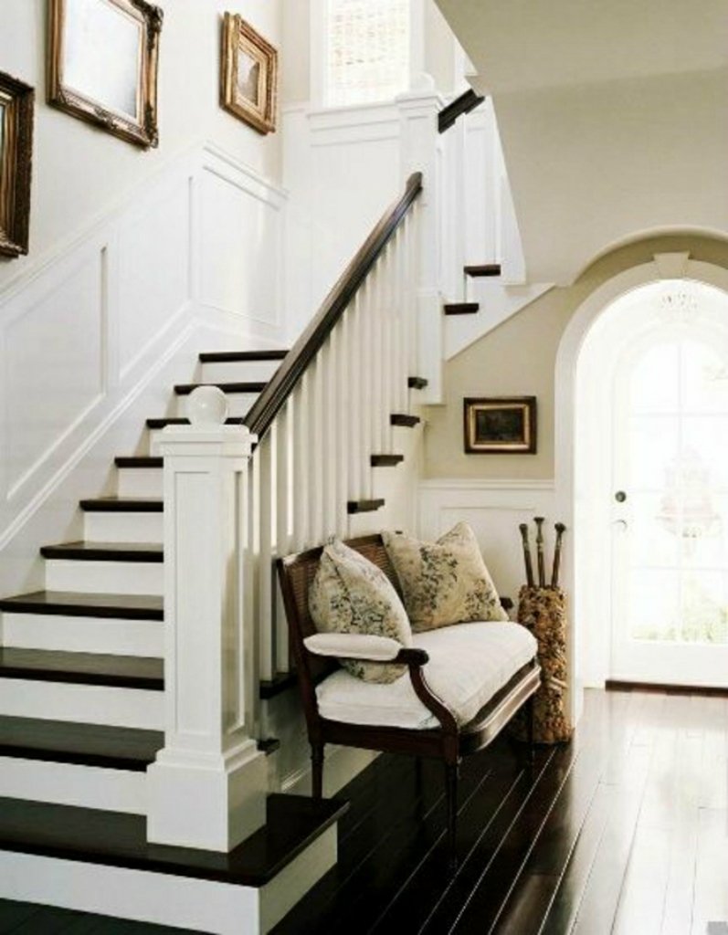 Лестница в американском стиле в доме