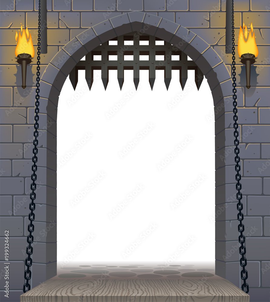 Ворота средневекового замка