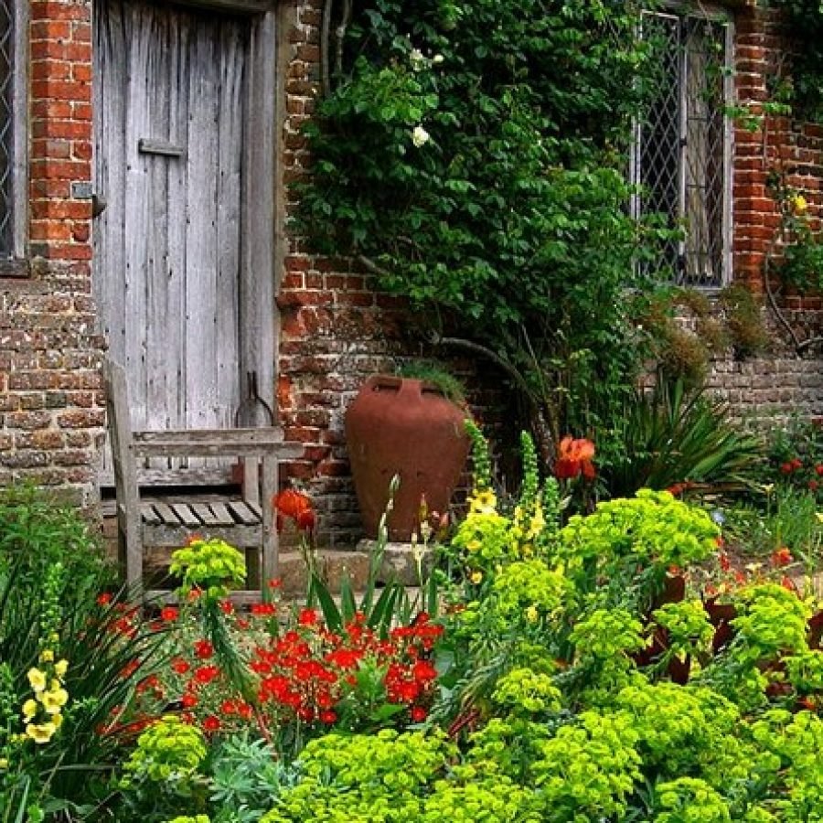 Сад в Англии двор