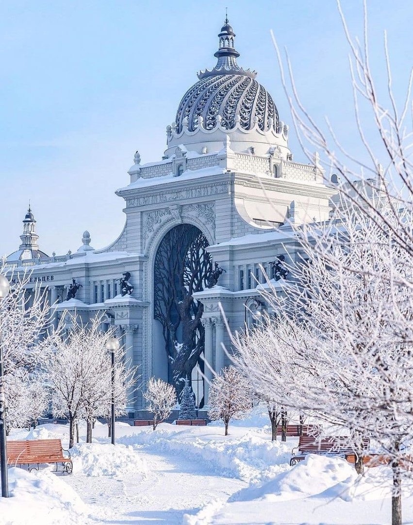 Дворец земледельцев Казань фото зимой