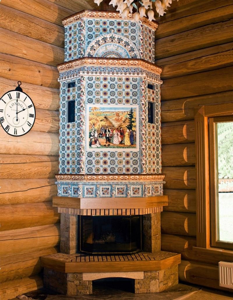 Изразцовая печь голландка