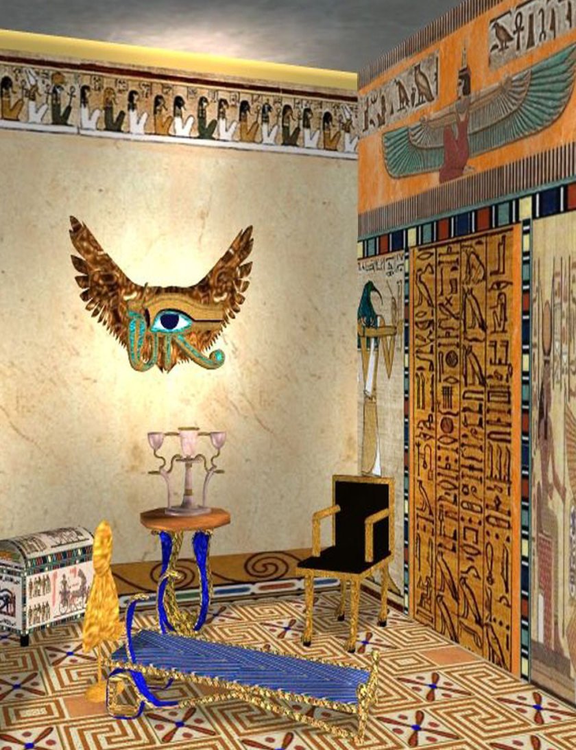 Интерьер в стиле древнего Египта