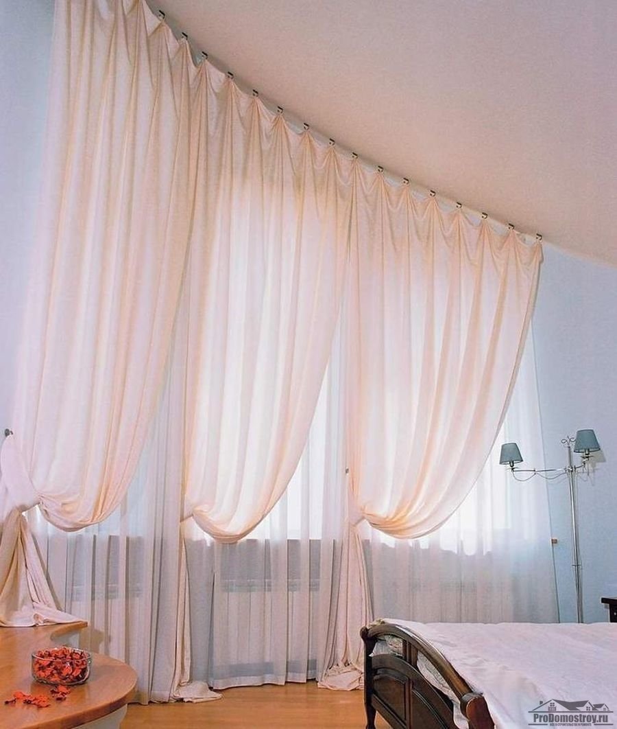 Красивые занавески в спальню