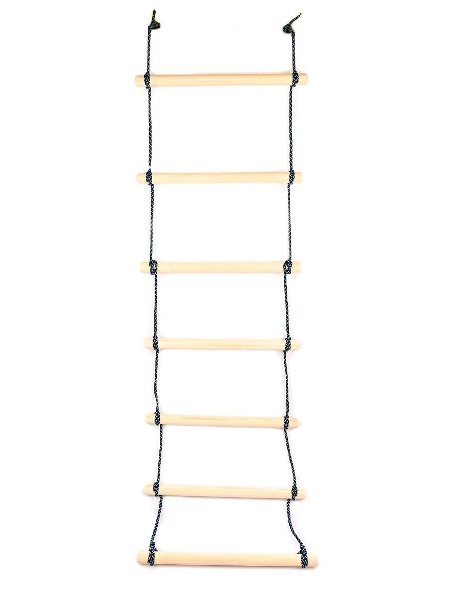 Лестница веревочная деревянная